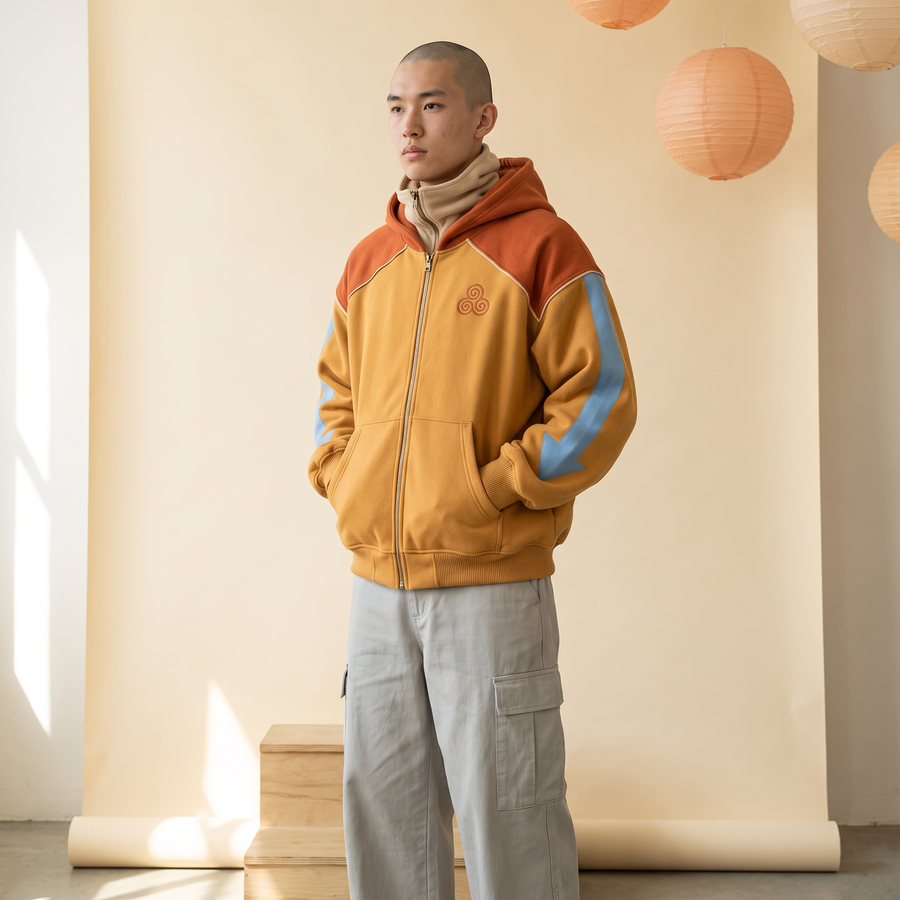 Hoodie worn with the balaclava down